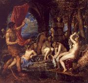  Titian Diana and Actaeon painting